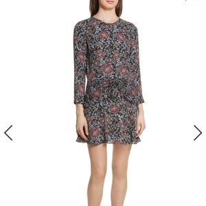 Veronica Beard Dropped Waist Silk Dress, Size 10